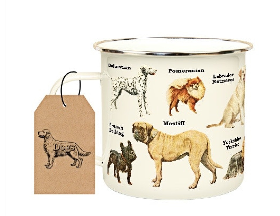 GIFT REPUBLIC Dogs Enamel Mug