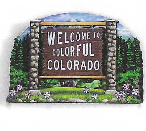 Colorado Welcome Sign Magnet