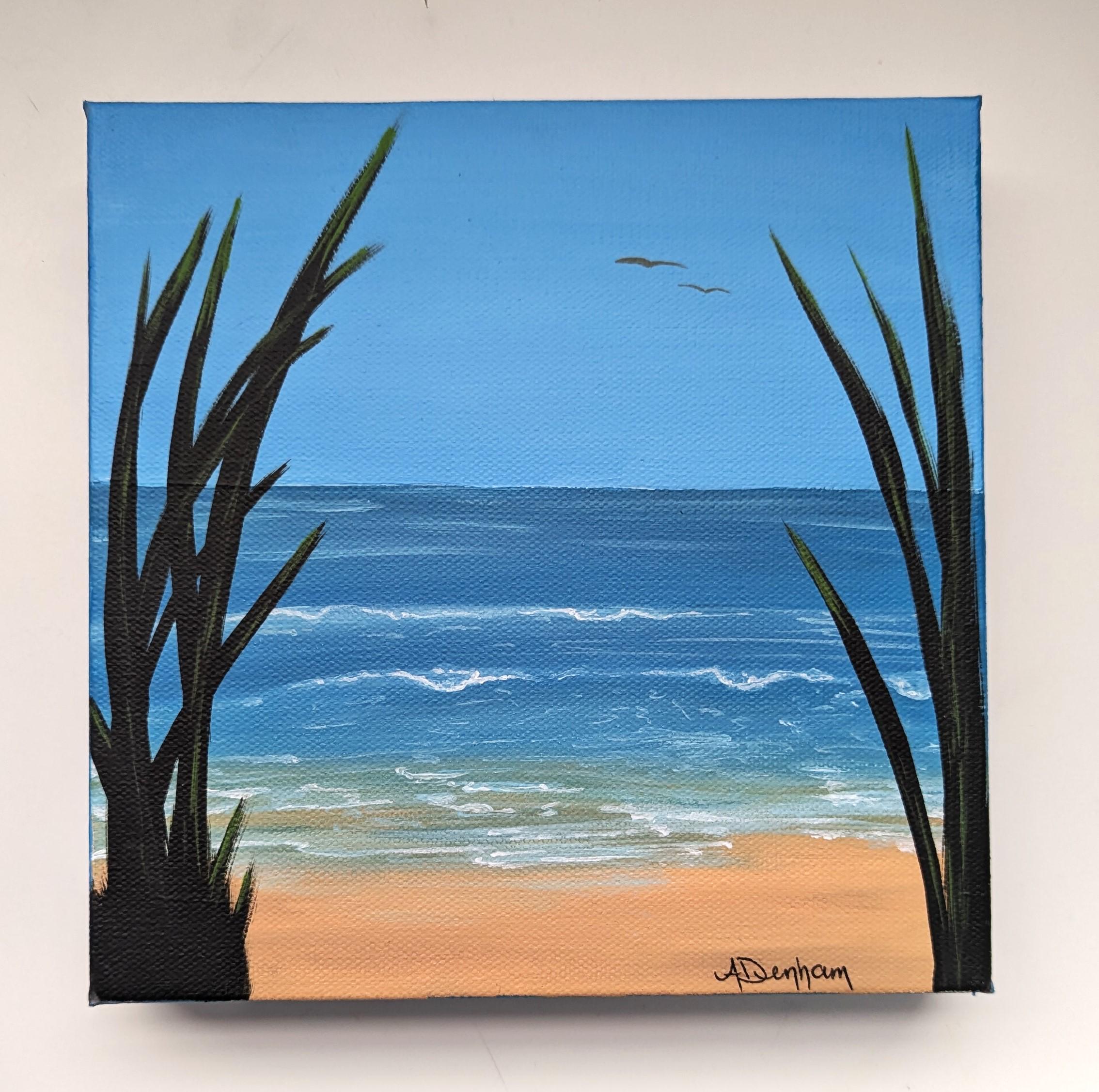 Beach Path Acrylic Painting: Serenity, Tranquility - Amy-Lynn Denham Art