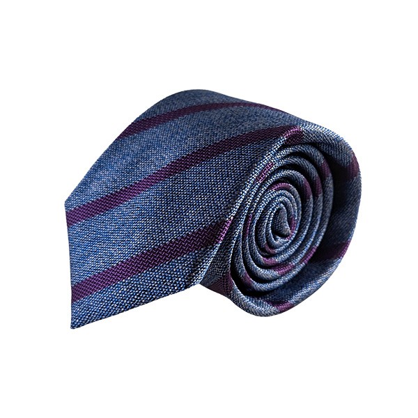 150 X 7 Cm Blue Purple Diagonal Stripe Tie