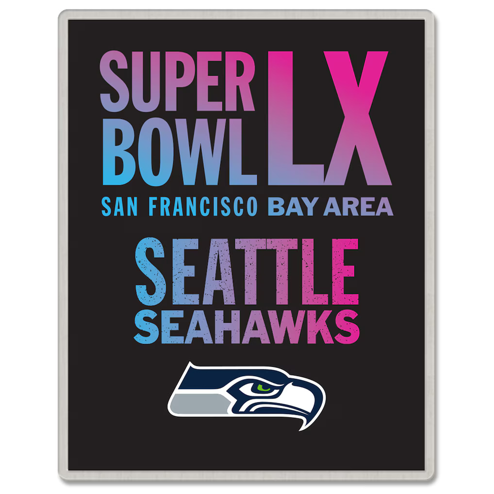Seattle Seahawks Super Bowl LX Trading Pin
