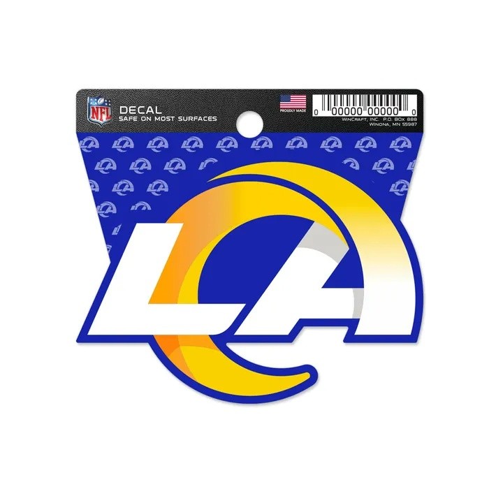 Los Angeles Rams Clean Cut Decal 3x4"