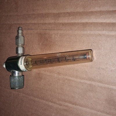 Penox AT70 Oxygen Flowmeter 0-8 LPM DISS Thorpe Tube Surplus Untested Used