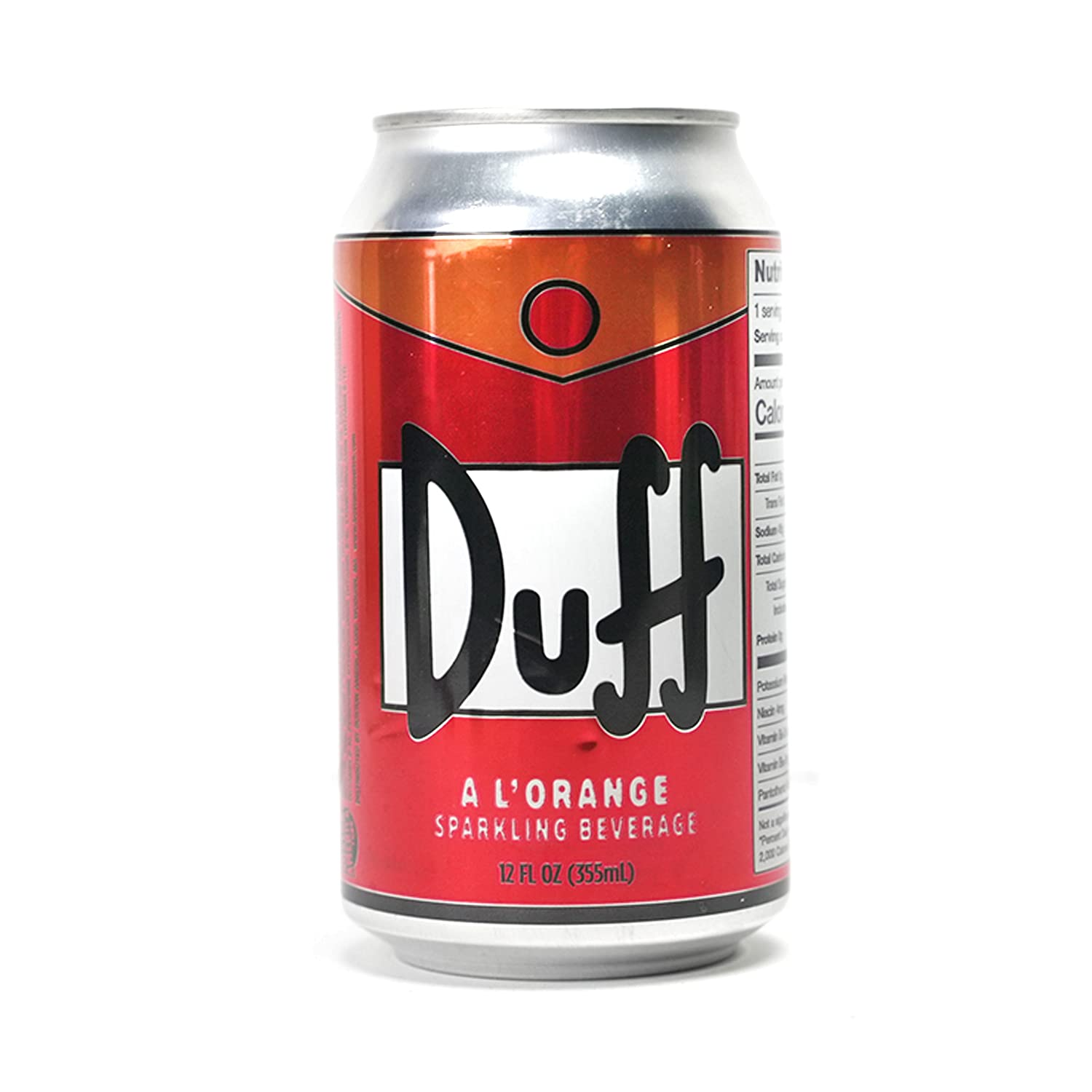 The Simpsons Duff A L'Orange Sparkling Beverage 12 oz.