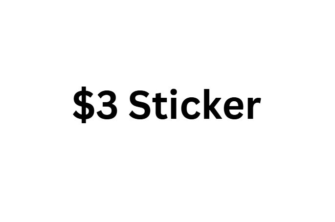 Sticker $3