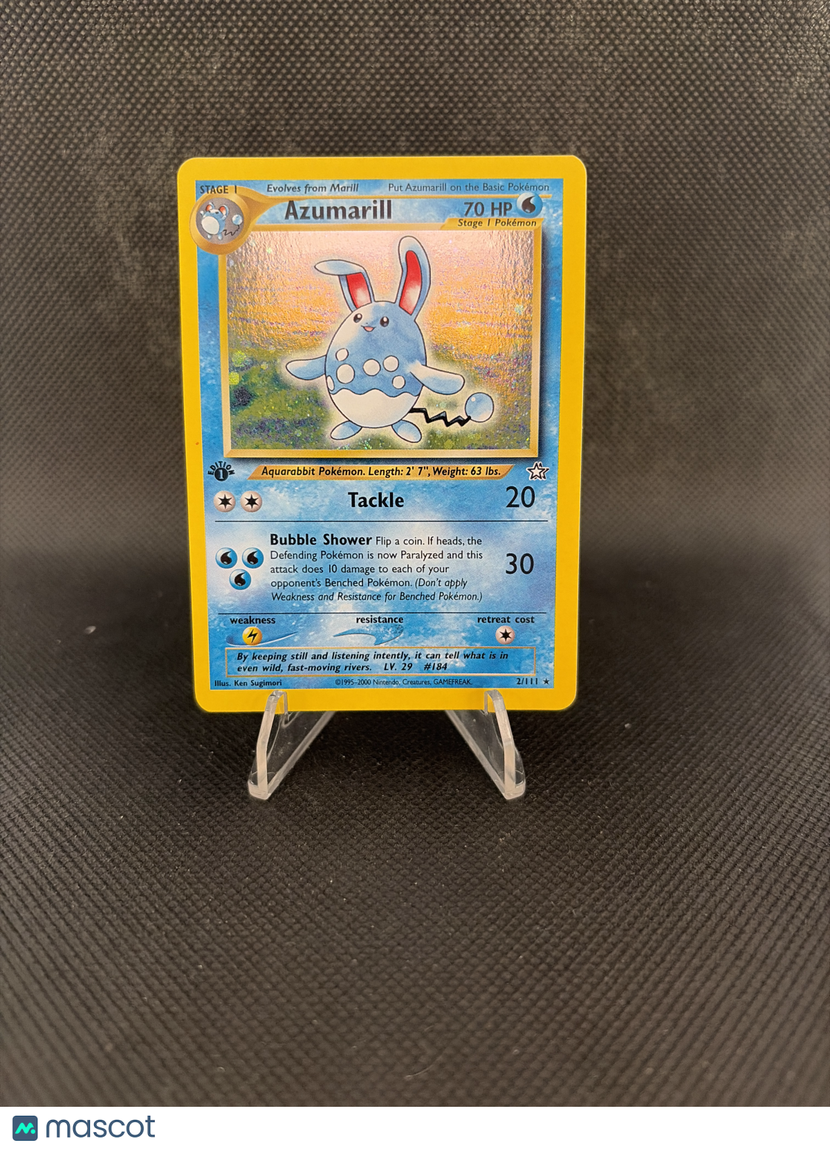 2000 Neo Genesis Azumarill Holo 1st Edition 2/111