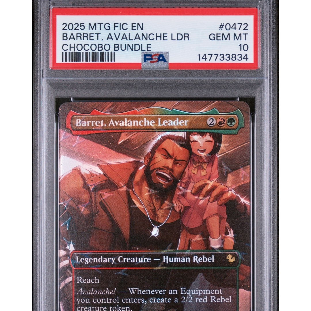 Psa 10 Barret Avalanche Leader Chocobo Bundle Graded Card