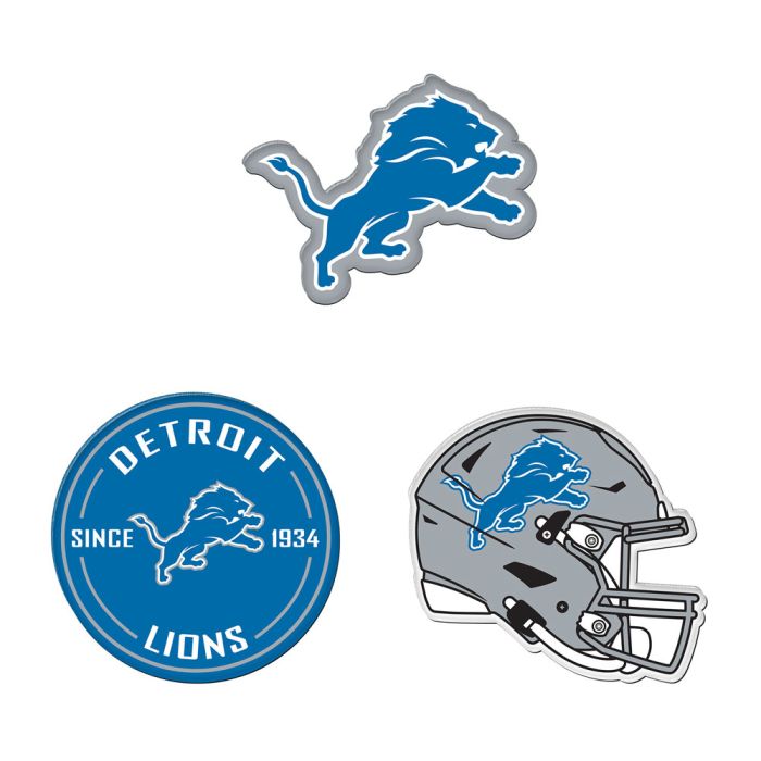 Detroit Lions Premium Acrylic Magnets 3pack