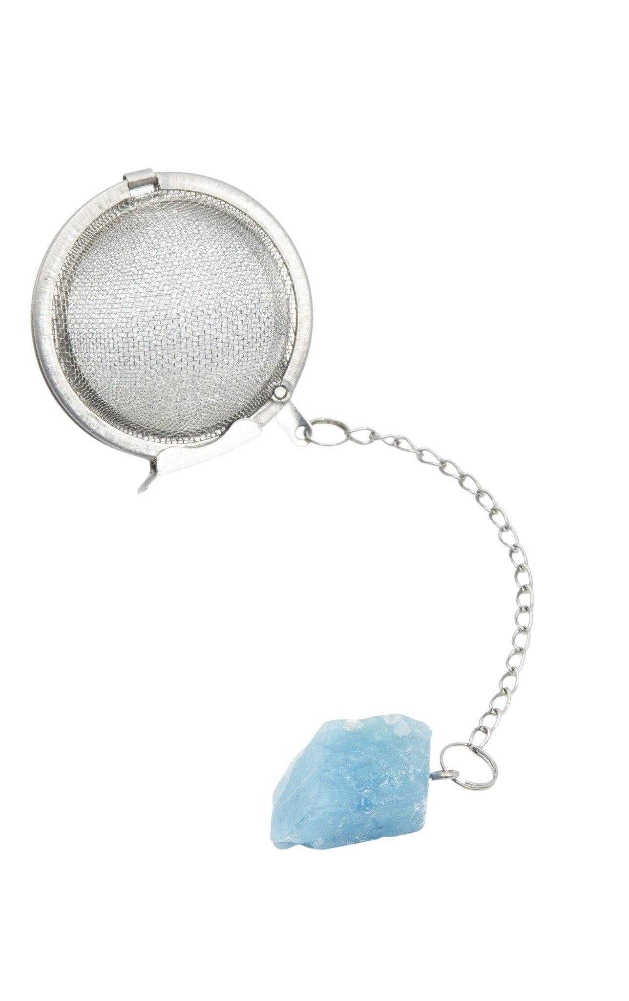 New Moon - Aquamarine Crystal Tea Infuser