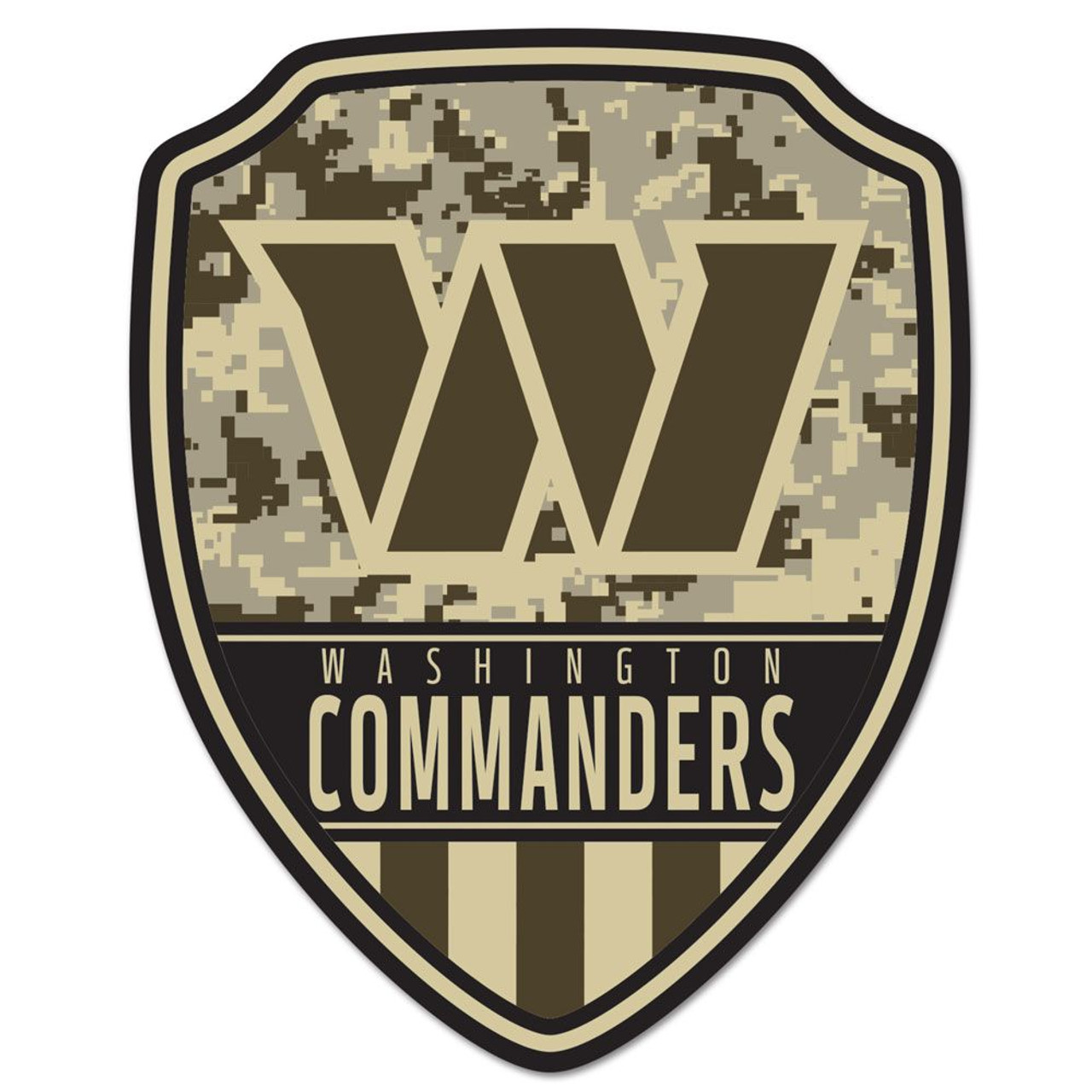 Washington Commanders Wood Shield Shaped Sign - 11x14"