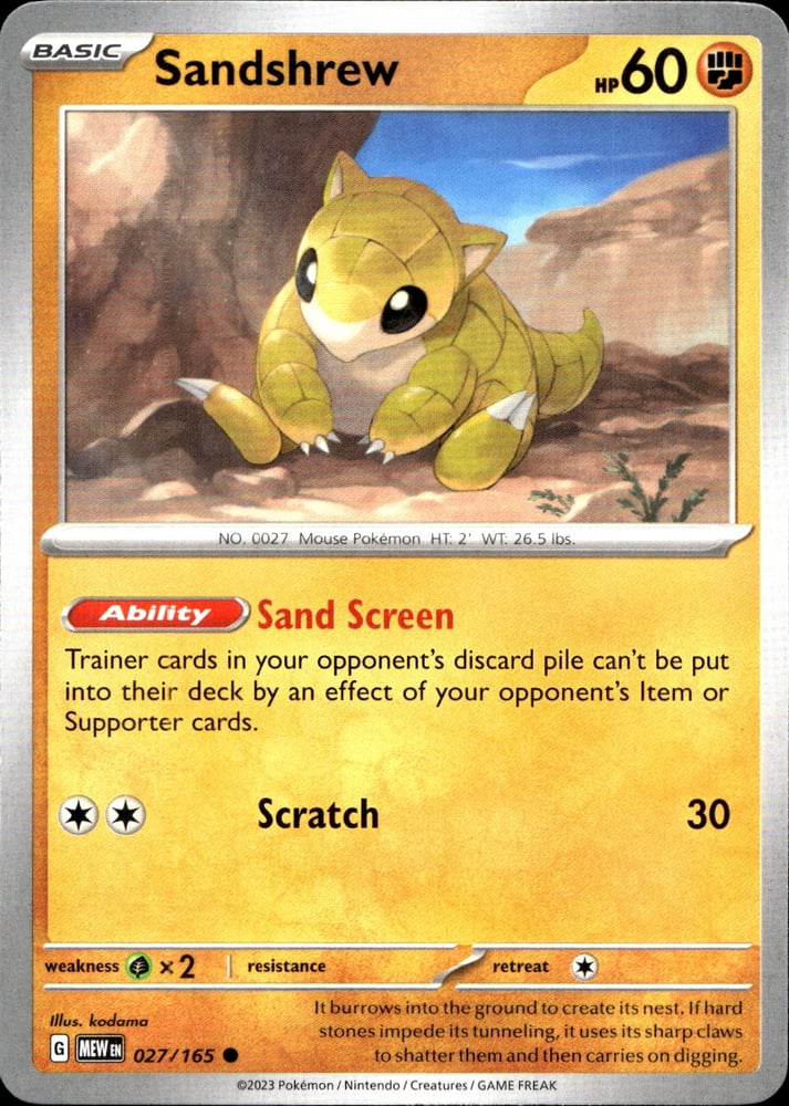 Sandshrew - SV03.5 27/165