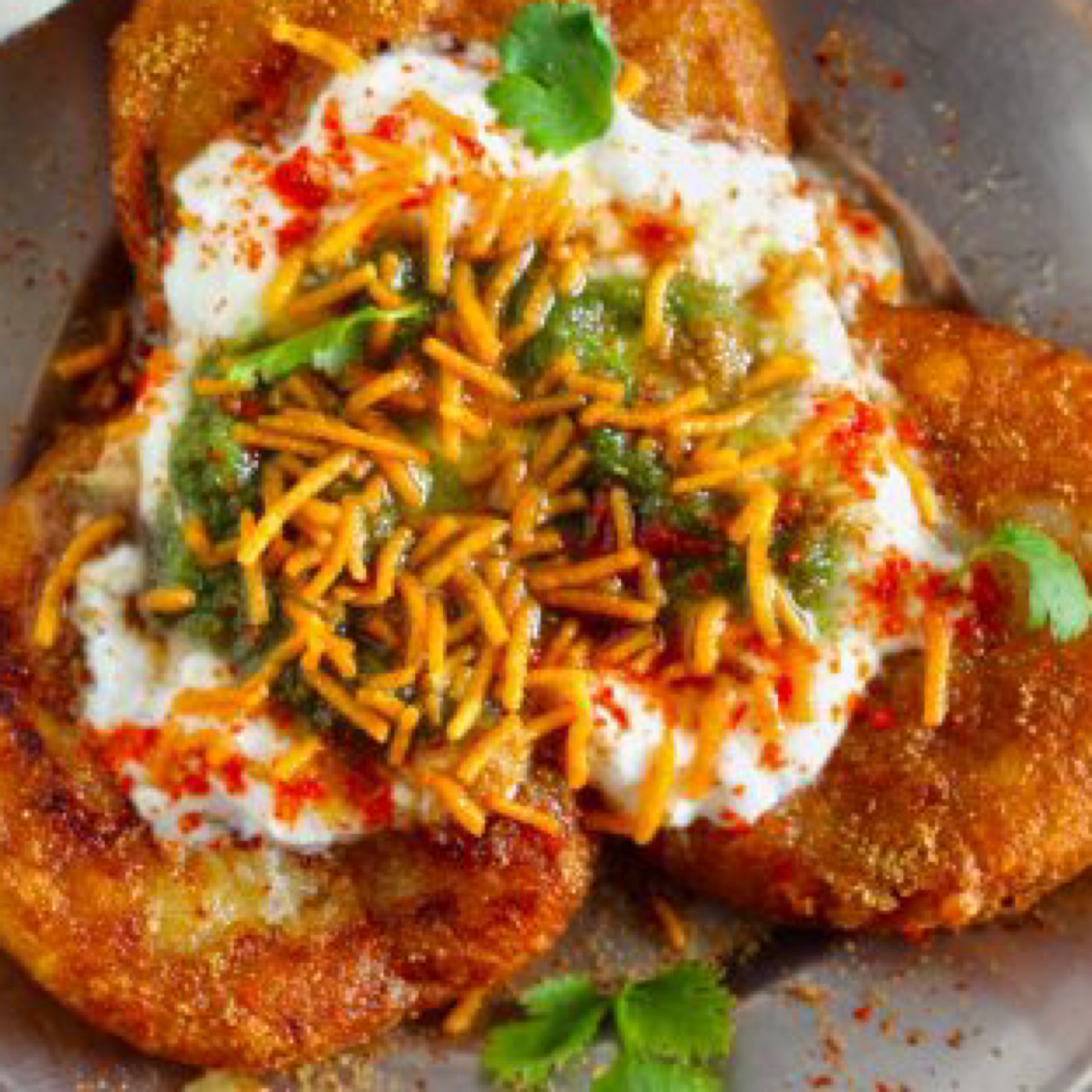 Aloo tikka chat