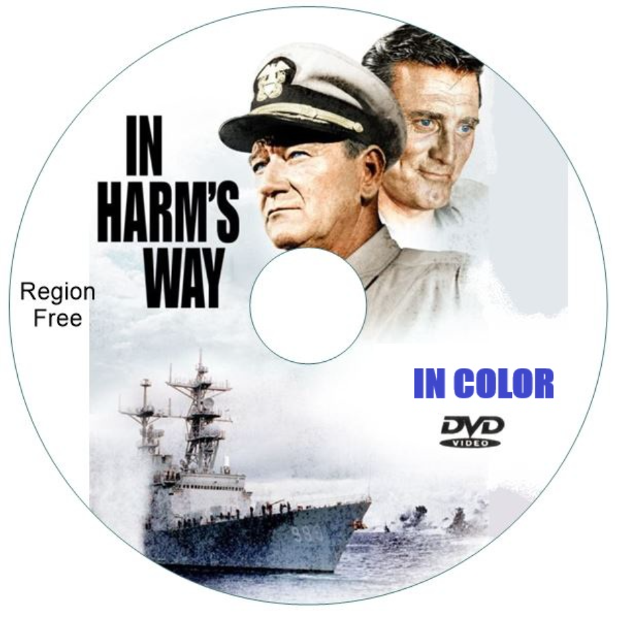 IN HARM'S WAY. In Color. DVD