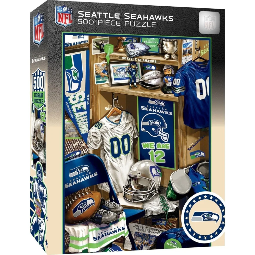 Seattle Seahawks Iconic Lockeroom Puzzle 500ct