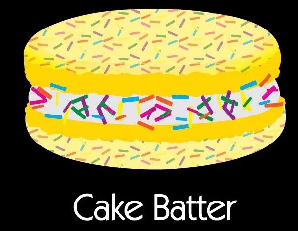 CAKE BATTER MACARON