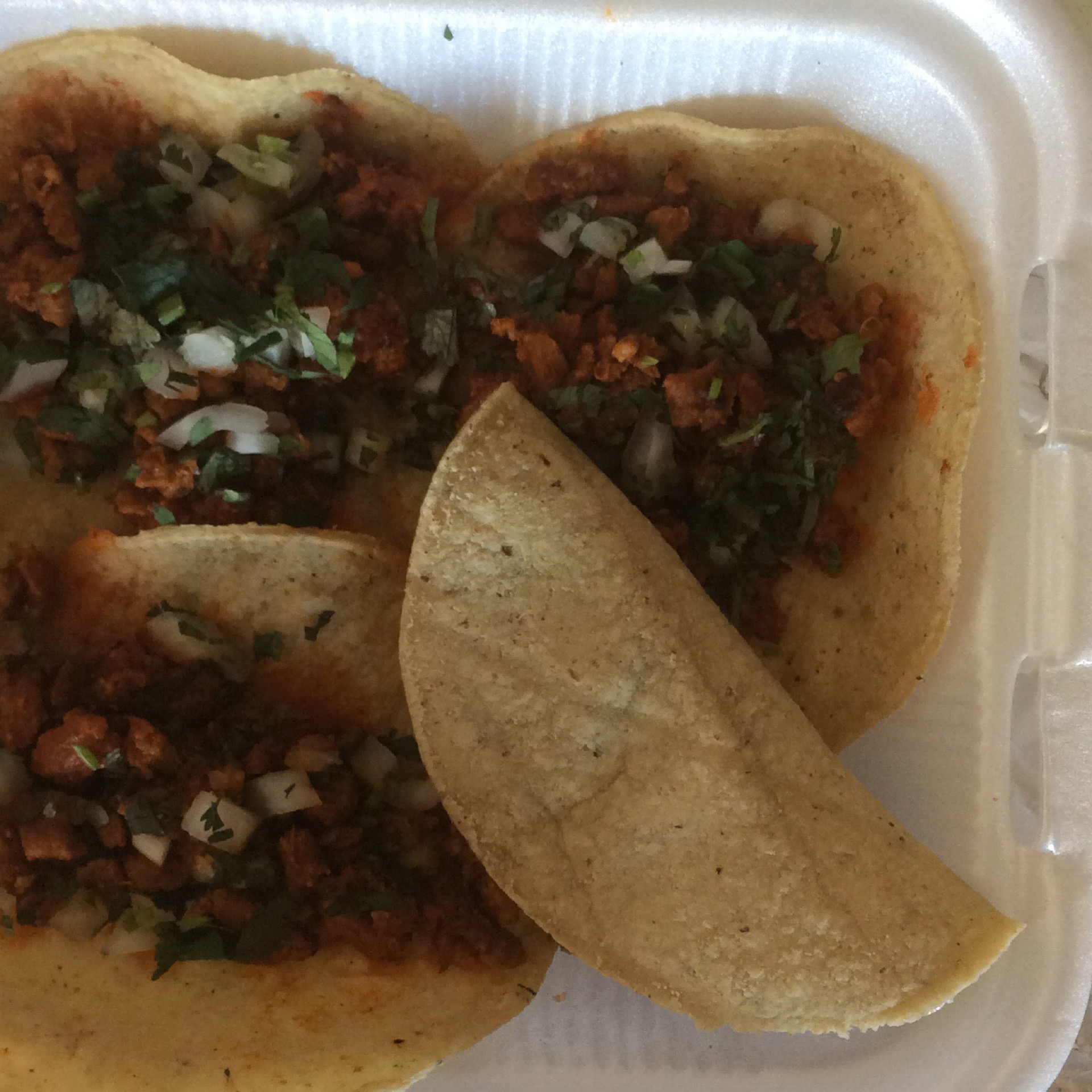 4 Tacos de Pollo - 4 Chicken Tacos from Tacos del Valle