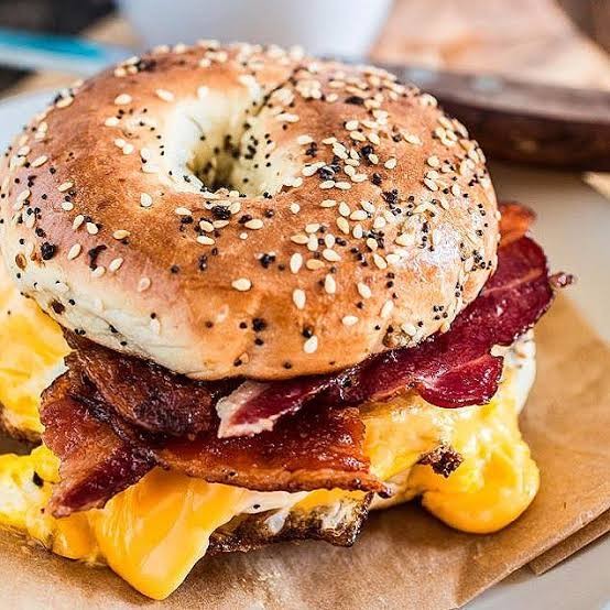 Bagel with Cream Cheese & Bacon