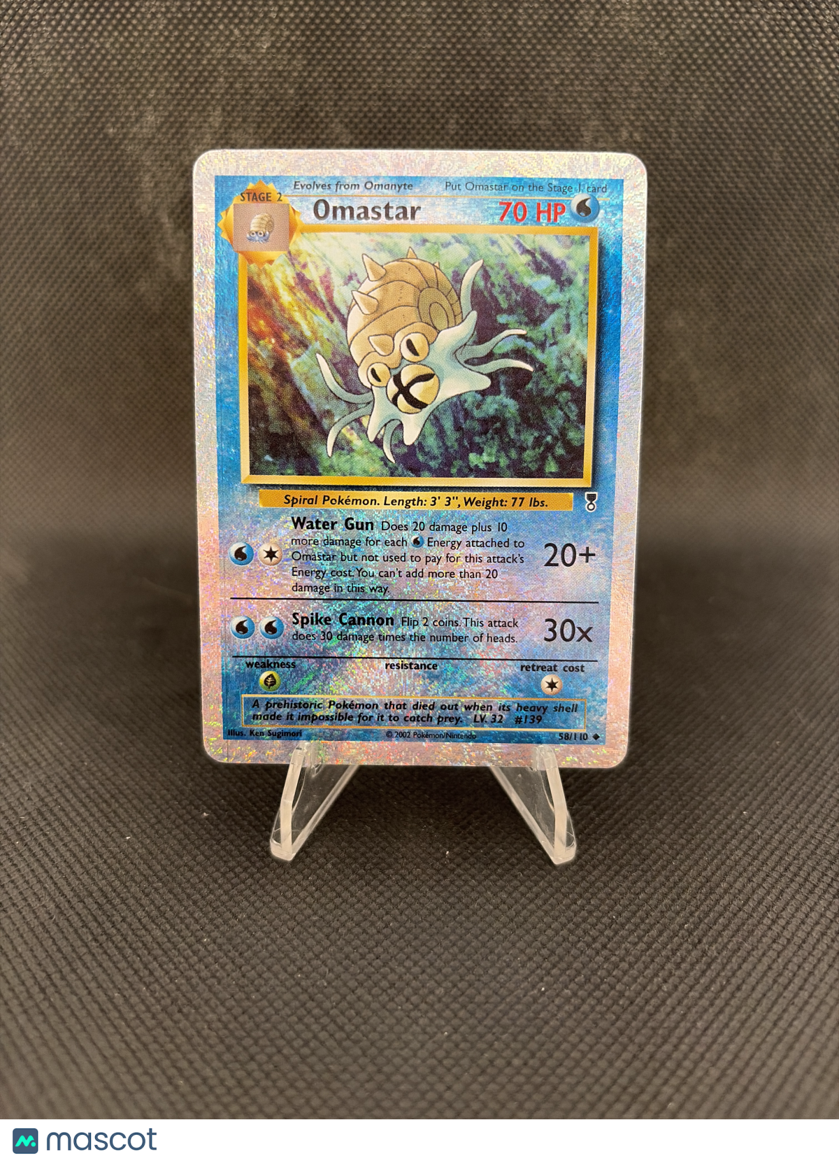 2002 Legendary Collection Omastar Reverse Holo 58/110