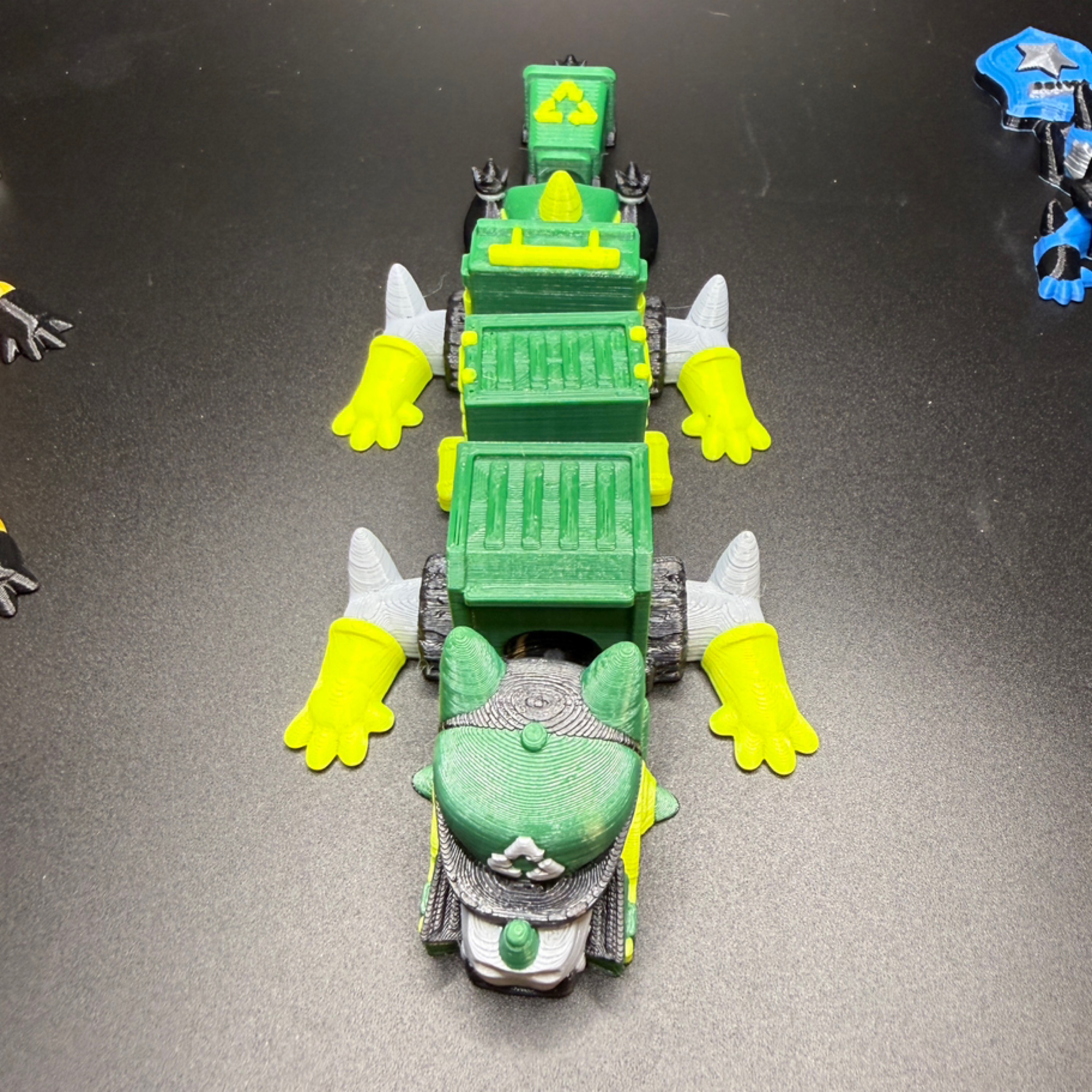 Garbage truck dragon