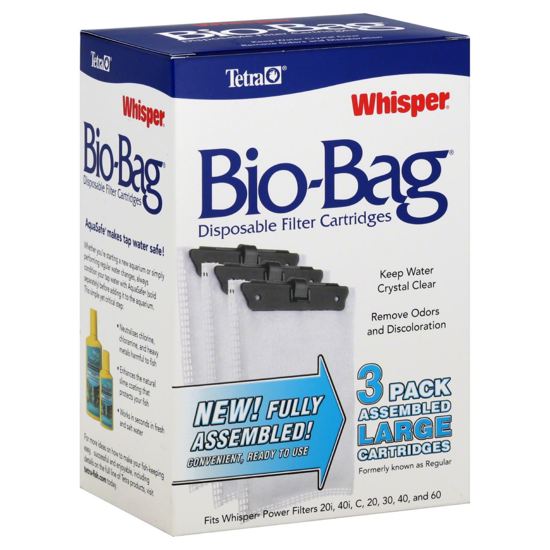 Tetra Whisper Bio-Bag Disposable Filter Cartridge 3 Count ariums