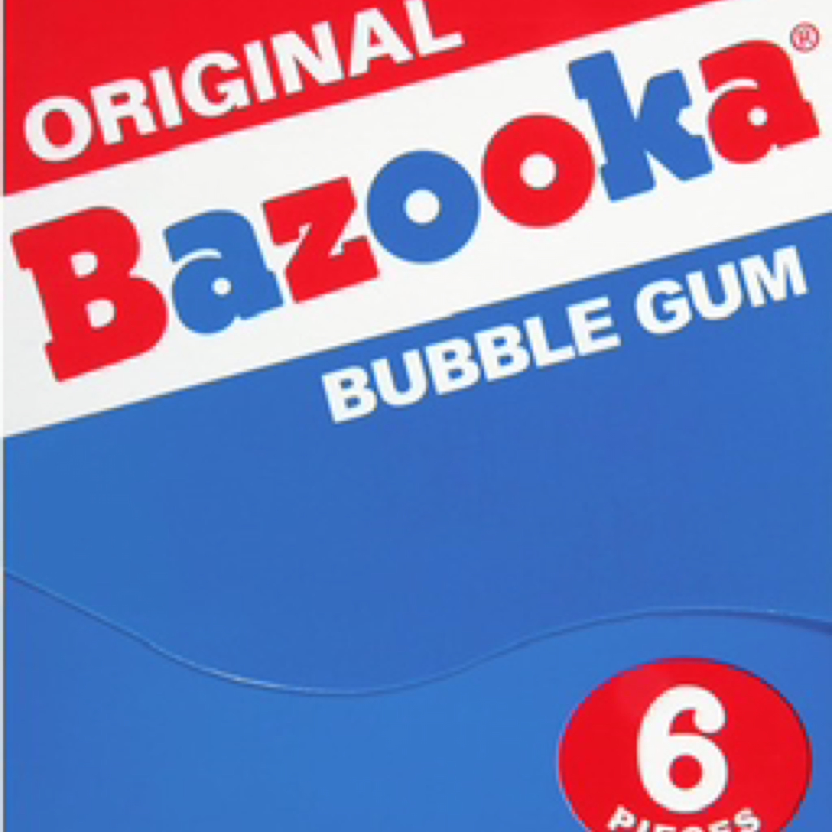 Bazooka Bubble Gum 6ct wallet