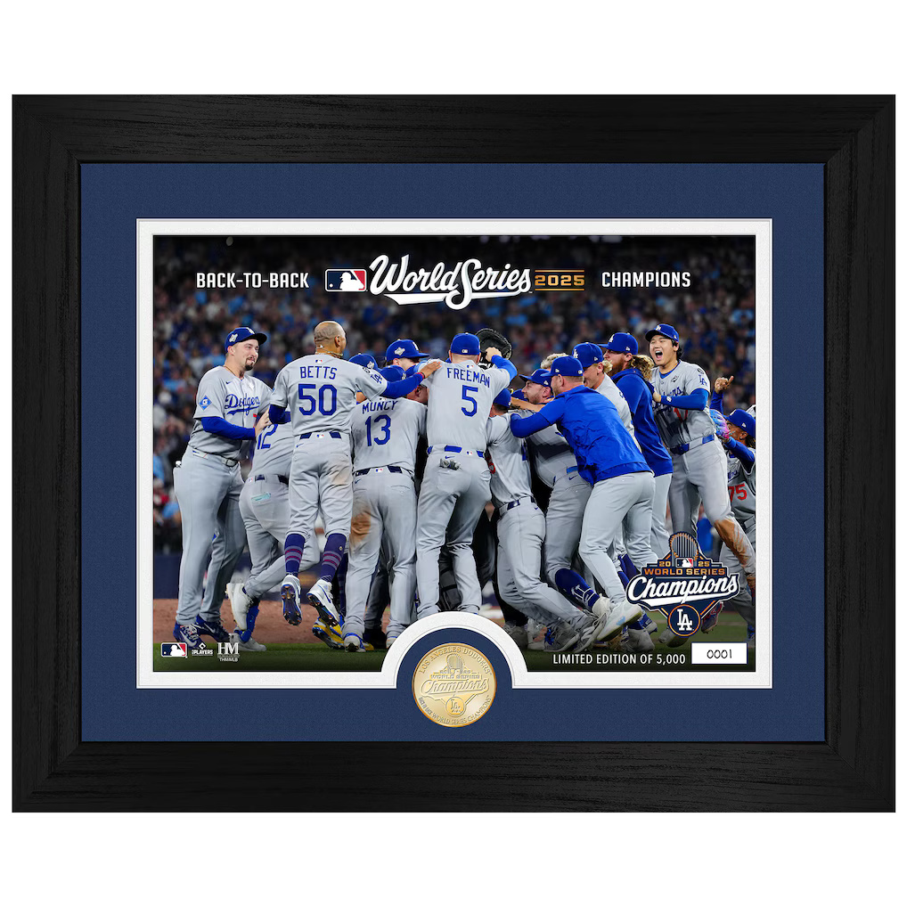 Los Angeles Dodgers 2025 World Series Champions Celebration Bronze Coin Photo Mint