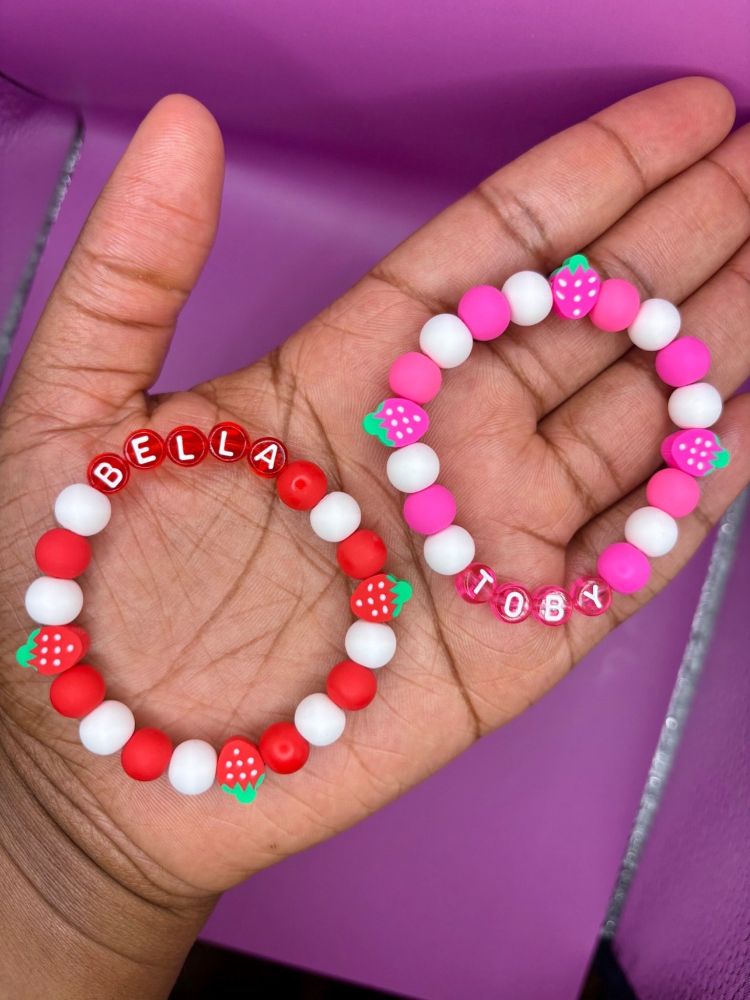Berry Sweet Personalised Bracelet view 6