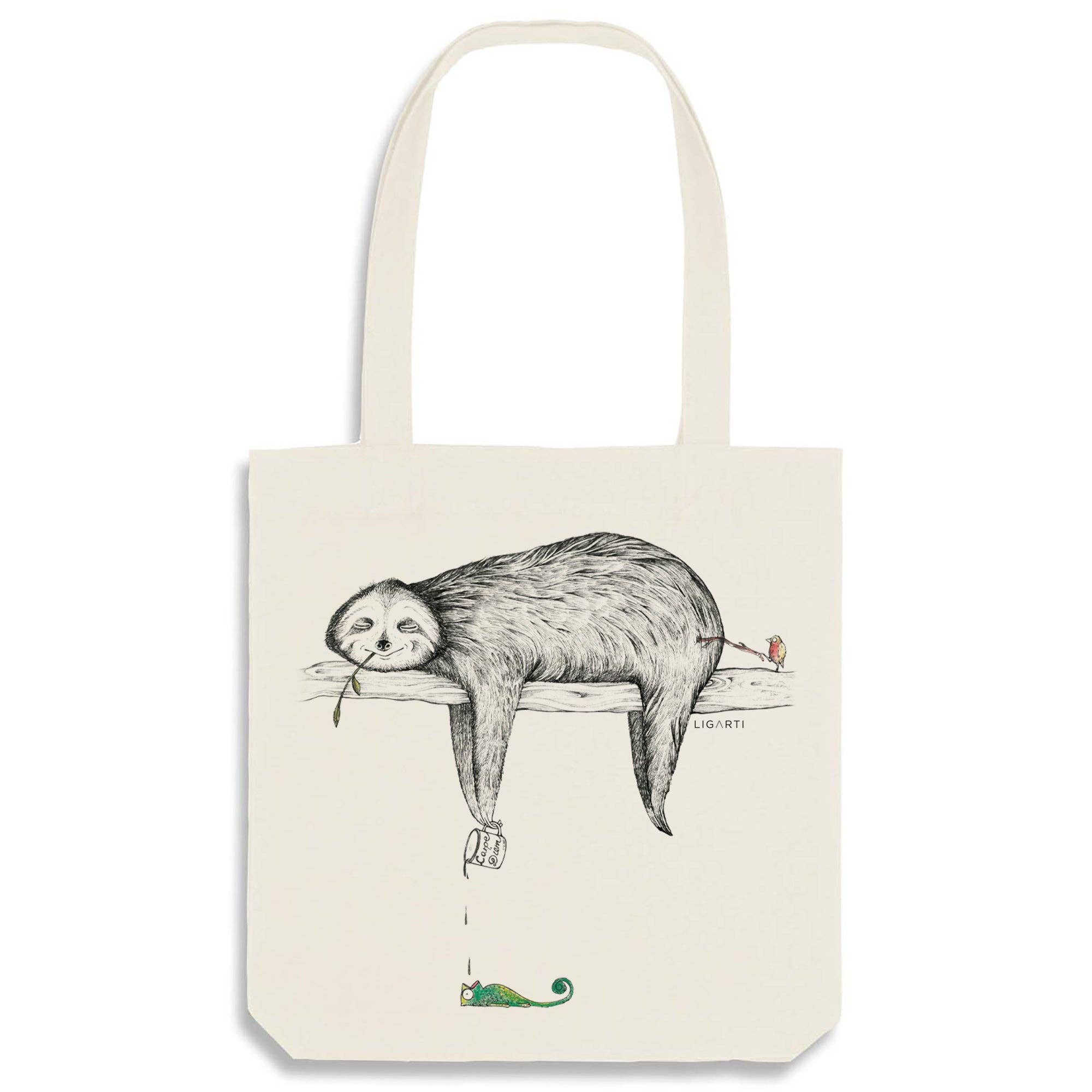 LIGARTI - Burlap bag — sloth