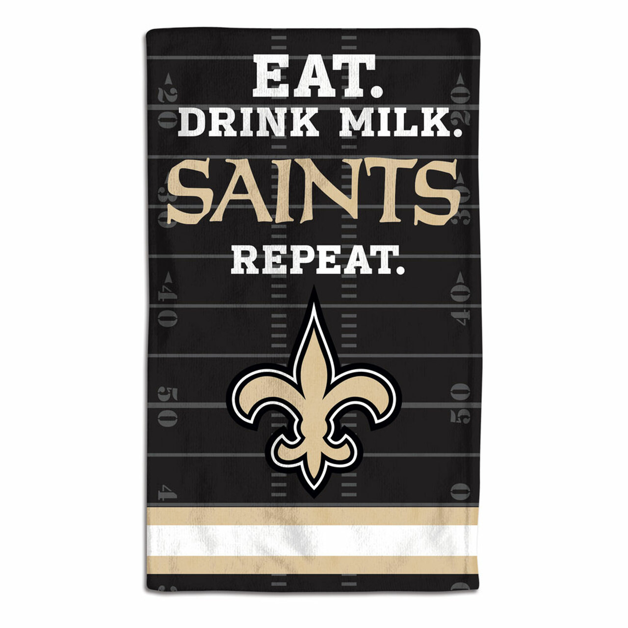 New Orleans Saints Baby Burp Cloth 10x17"