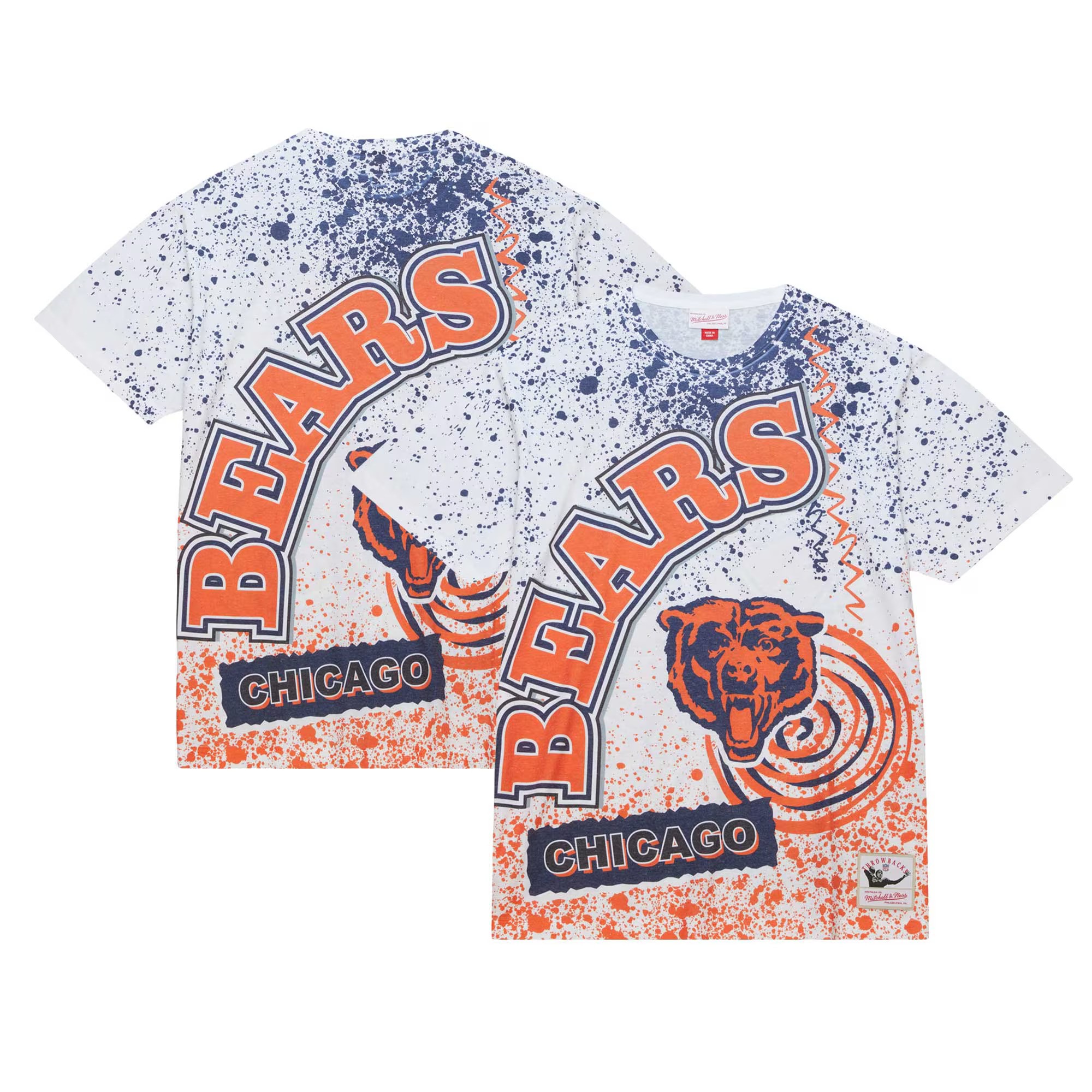 Chicago Bears Retro Team Burst Mitchell and Ness Sublimated Shirt