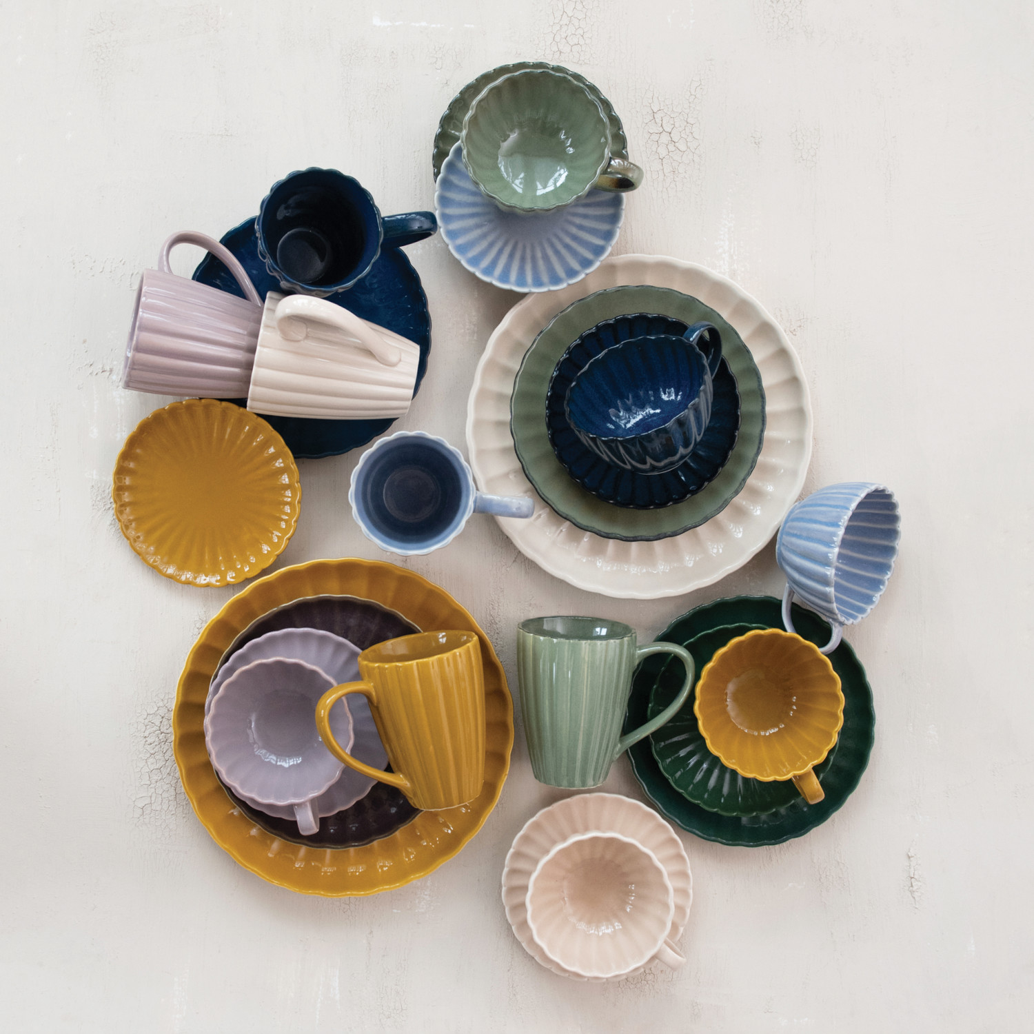 Fluted stoneware mug - Nest & Nook Sonora Boutique