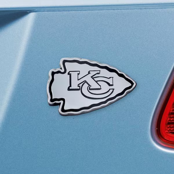 Kansas City Chiefs Silver Auto Emblem