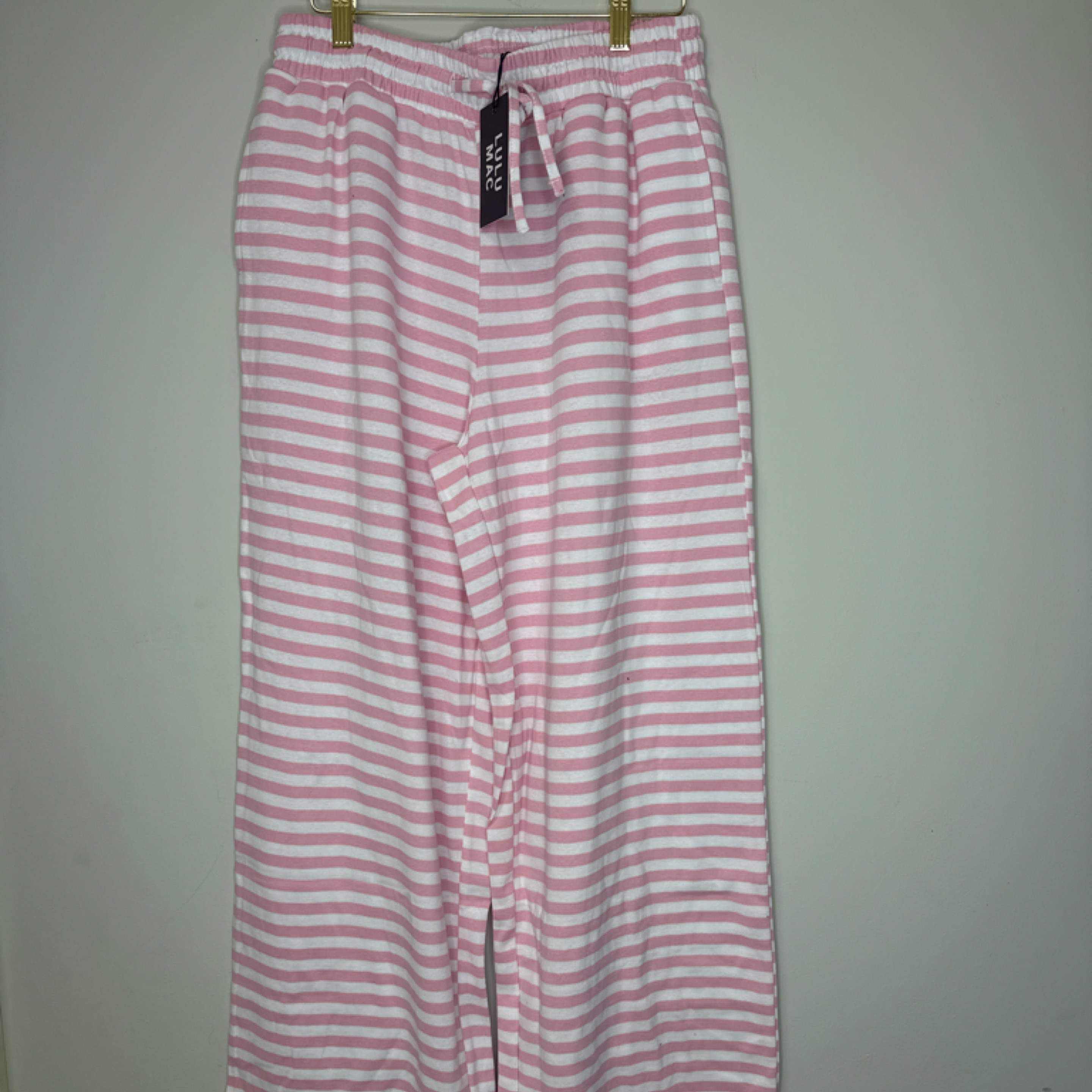 LuluMac striped society pants pink — Bama Tan boutique, Tuscaloosa AL