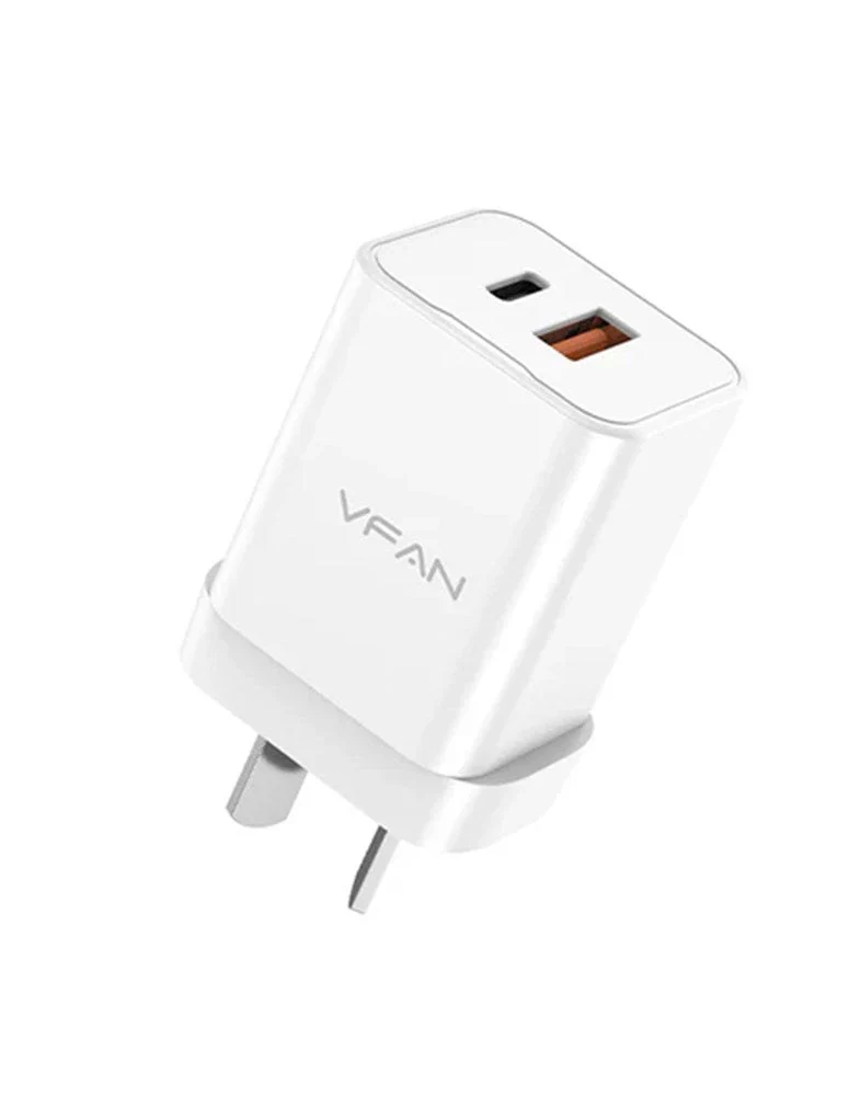 VIPFAN - 35W Ultra Fast Charger USB-A & USB-C Output
