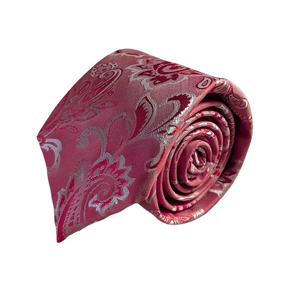 150 X 7 Cm Muted Red Paisley Tie