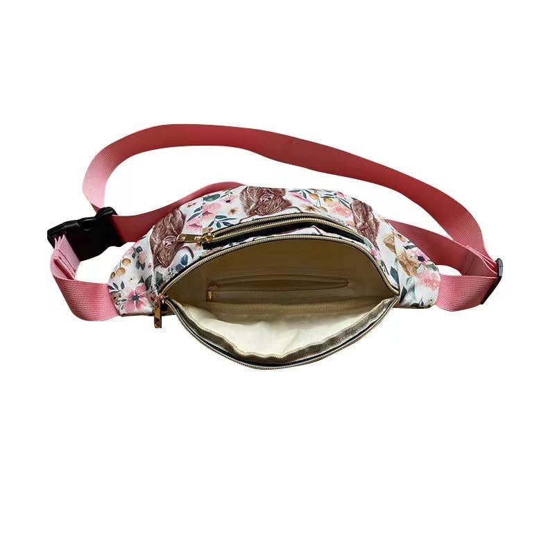 Pink Highland Cow Bumbag