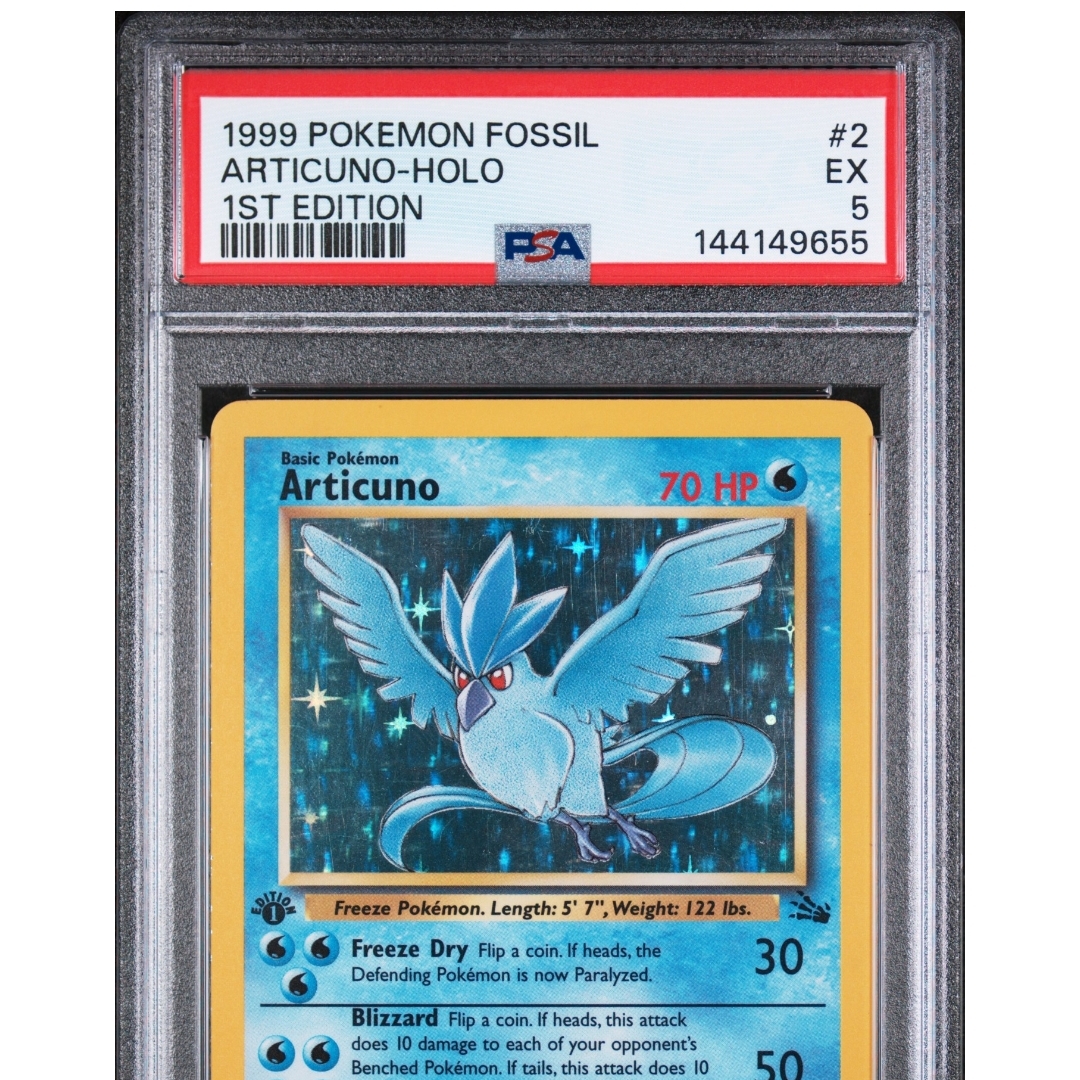 Psa 5 1st Edition Articuno Fossil Holo Graded Card