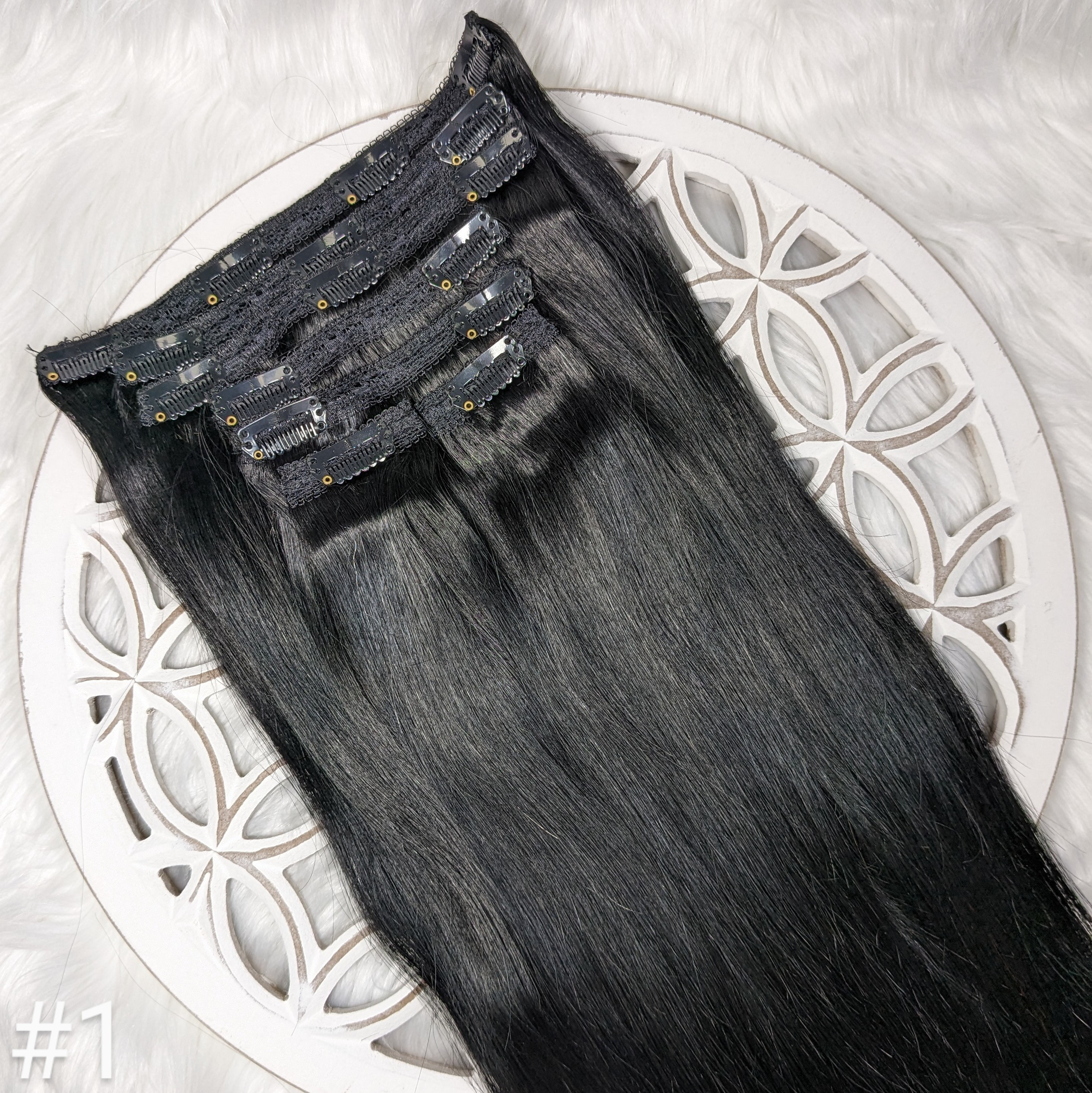 22" Indian Remy Clip In Hair Extensions 160g – Try On Free Las Vegas