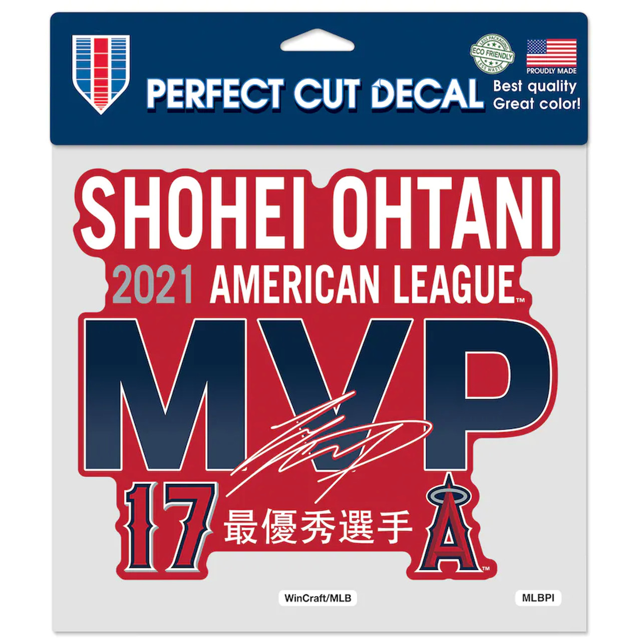 Los Angeles Angels Shohei Ohtani MVP Die Cut Decal