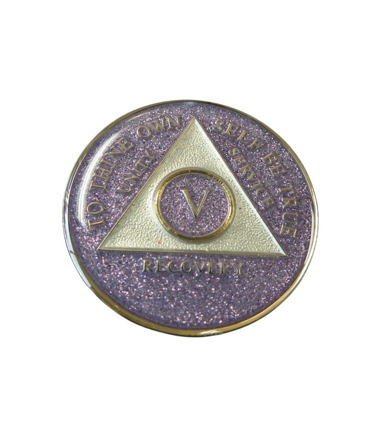 Purple Glitter Triplate