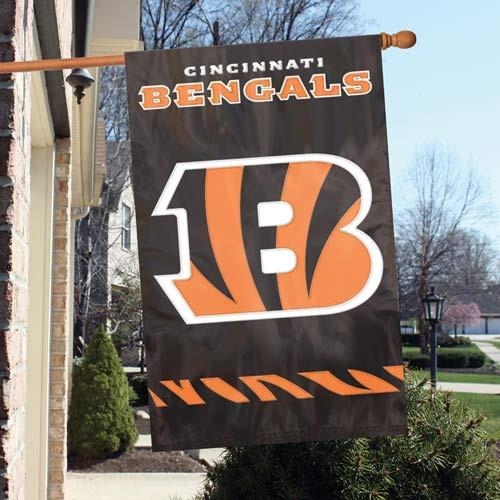 Cincinnati Bengals Embroidered 2-Sided Banner 28x44"