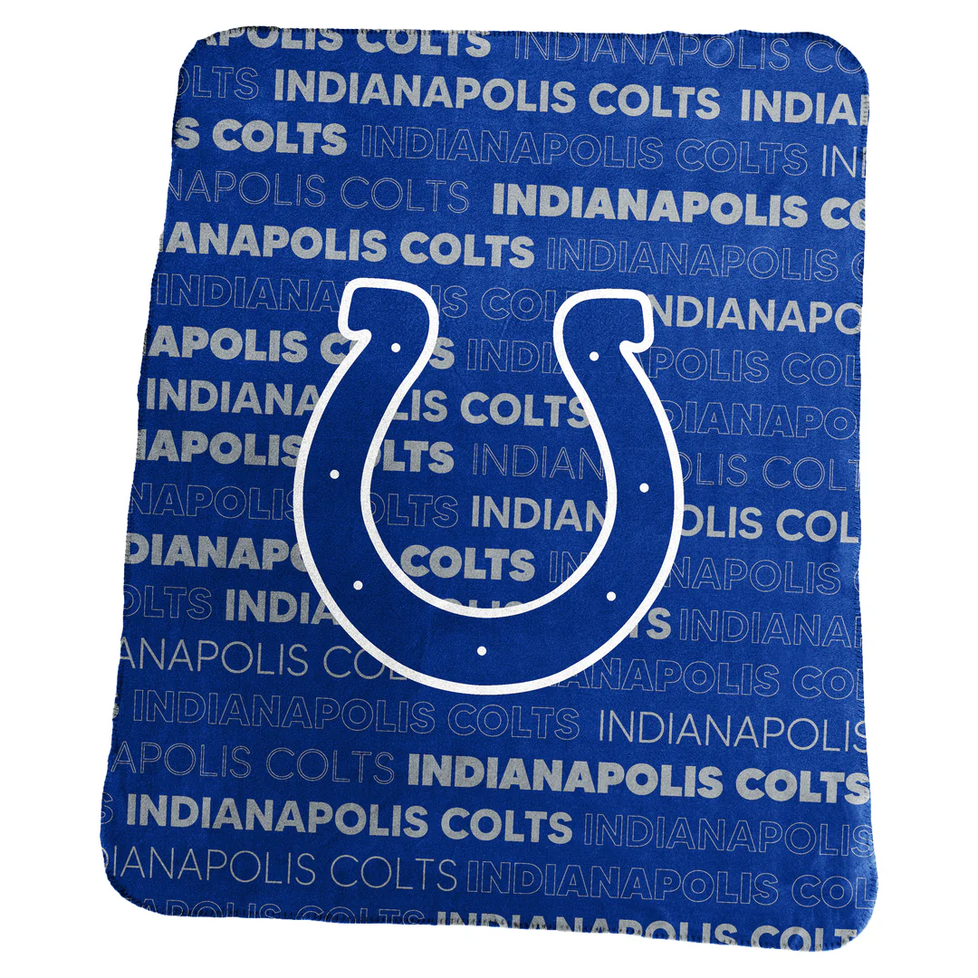 Indianapolis Colts Logo Brands Fleece Blanket 50x60"