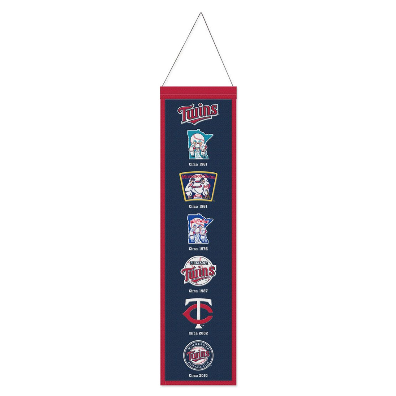 Minnesota Twins Wool Evolution Banner 8x32"