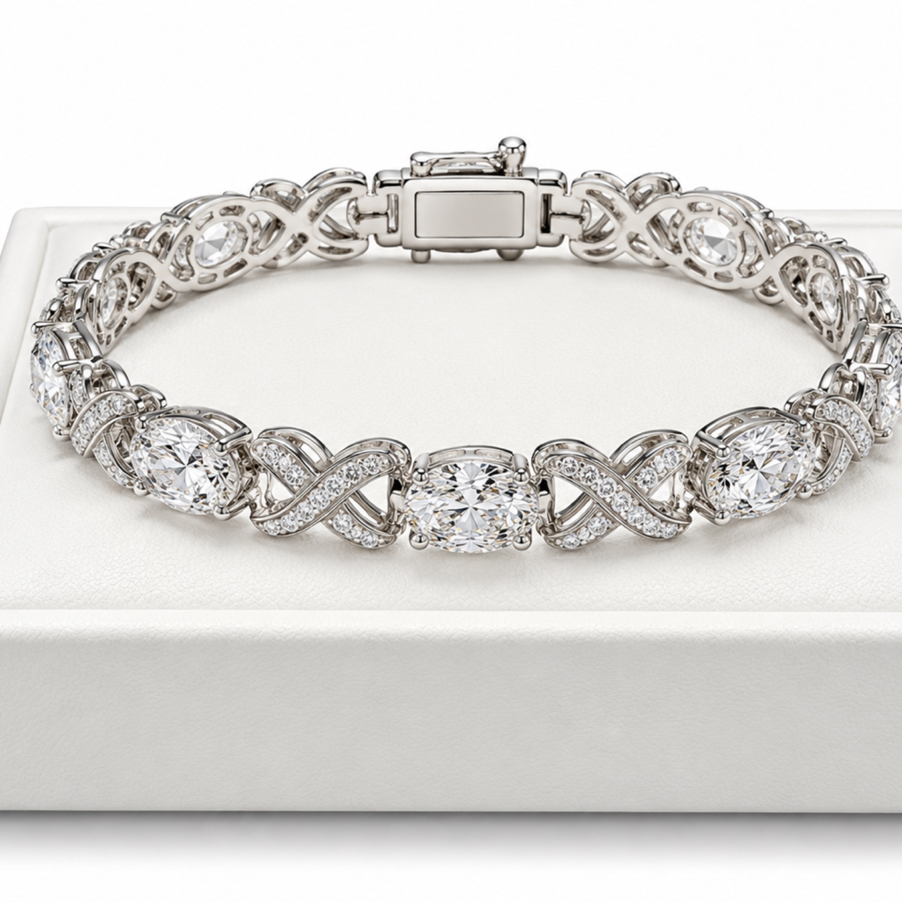 7” XO Tennis Bracelet 