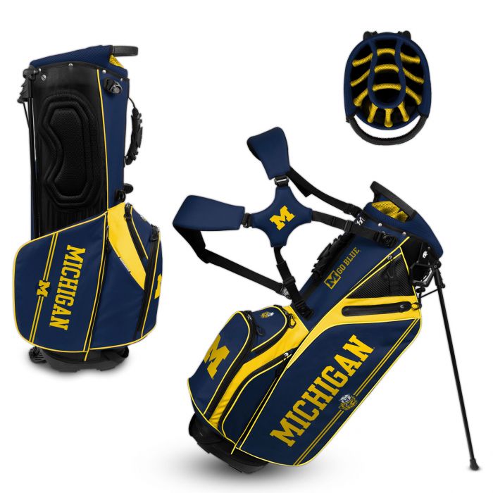 Michigan Wolverines Hybrid Caddie Carry Golf Bag