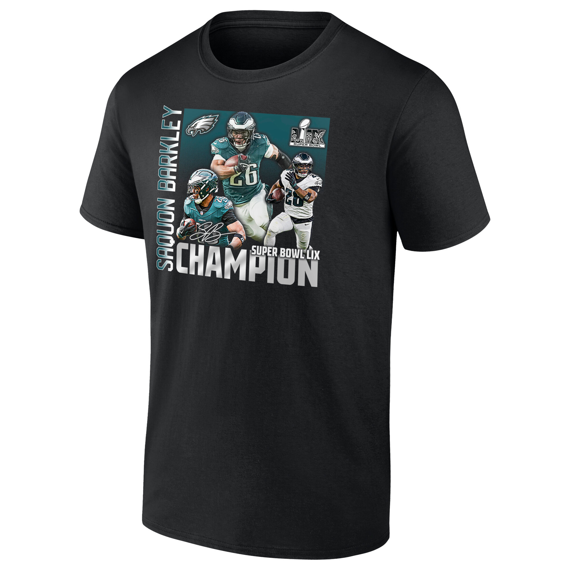 Philadelphia Eagles Saquon Barkley Super Bowl LIX Champions Shirt