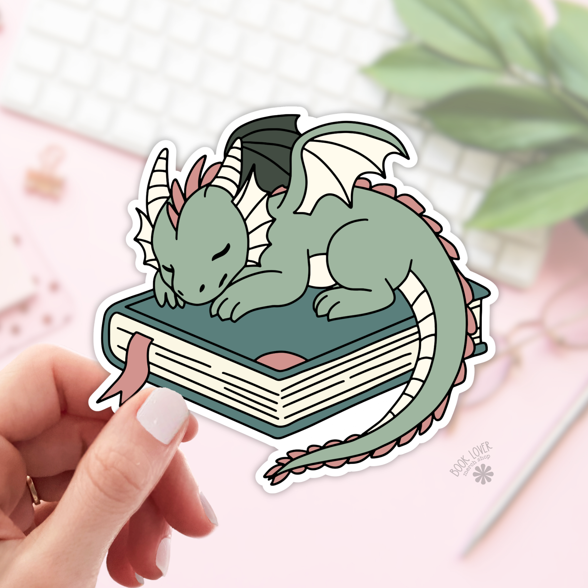 Dragon Book Fantasy Girlie Stickers / Bookish Stickers : 2''
