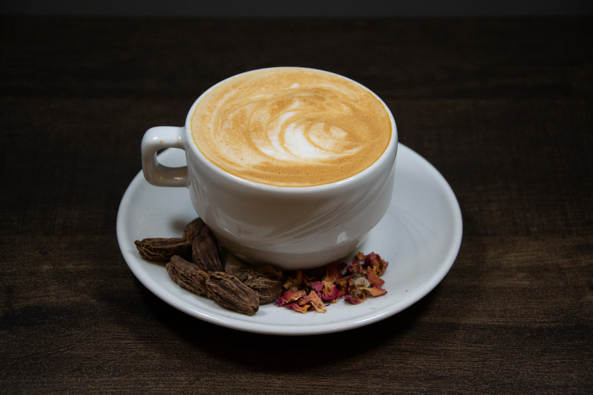 Cardamom Rose Latte