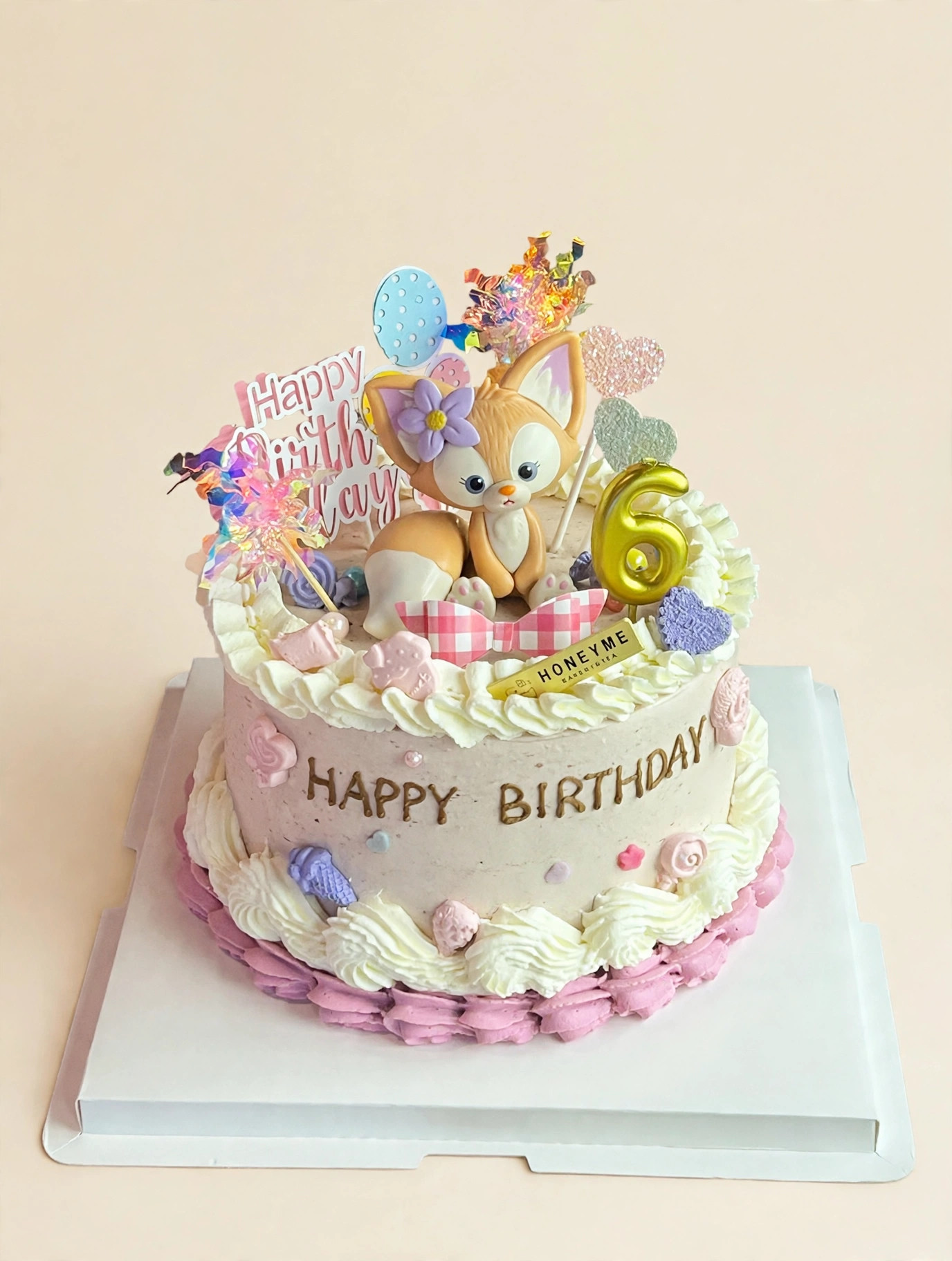 LinaBell Blossom Birthday Cake — HoneyMe Bakery, Bellevue