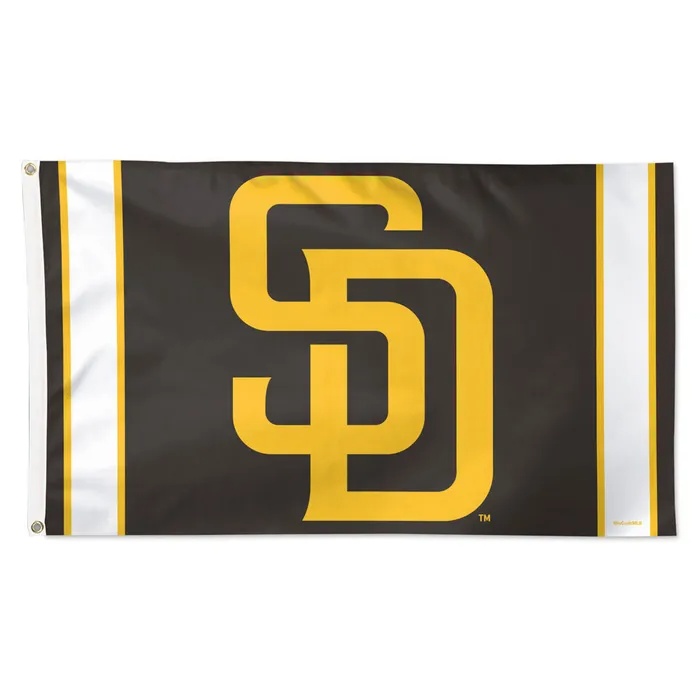 San Diego Padres Deluxe Vertical Stripes Flag 3x5'